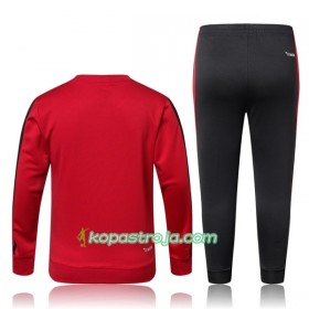 Barn AC Milan Tränings Sweatshirtställ 2017-18 Röd